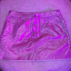 Metallic Pink Skirt